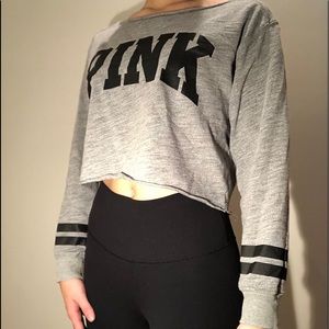 PINK cropped long sleeve